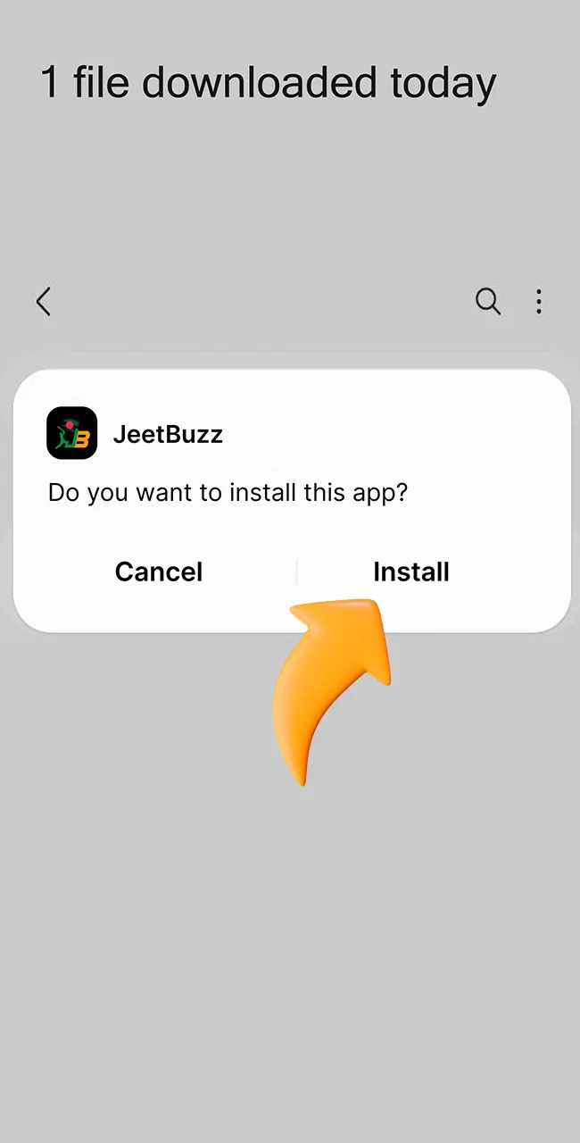Complete the installation of the app from the JeetBuzz site now.